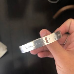 Tiffany & Co. Silver Bracelet with 2 Diamonds